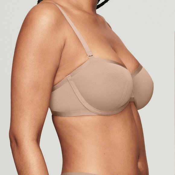 CUUP The Balconette Mesh Bra - Taupe - Picture 2 of 10